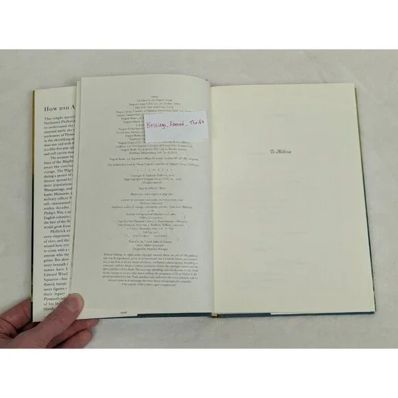 📚❤️ Mayflower SIGNED Nathaniel Philbrick 1st Edition 1st Printing HC ❤️📚 - Picture 3 of 10